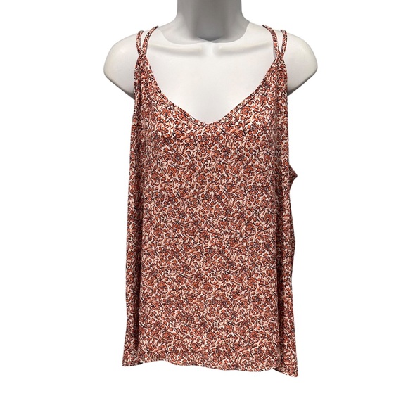 Papermoon Coral Floral Print Women’s Tank Top Size XXL New with Tag - Picture 1 of 8